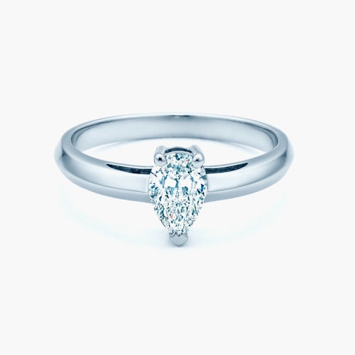 Pierścionek zaręczynowy SAVICKI: białe złoto, diament